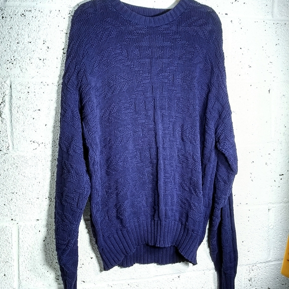Vintage Saddlebred XL Purple Baggy Boho Dad Sweater 80s 90s Y2K - Picture 2 of 8